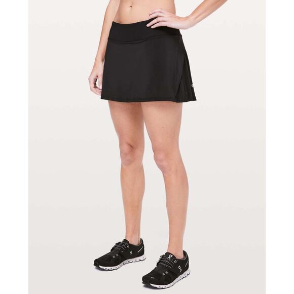 Lululemon Play Off The Pleats‎ Skirt *13" Black size 6 - Picture 1 of 9